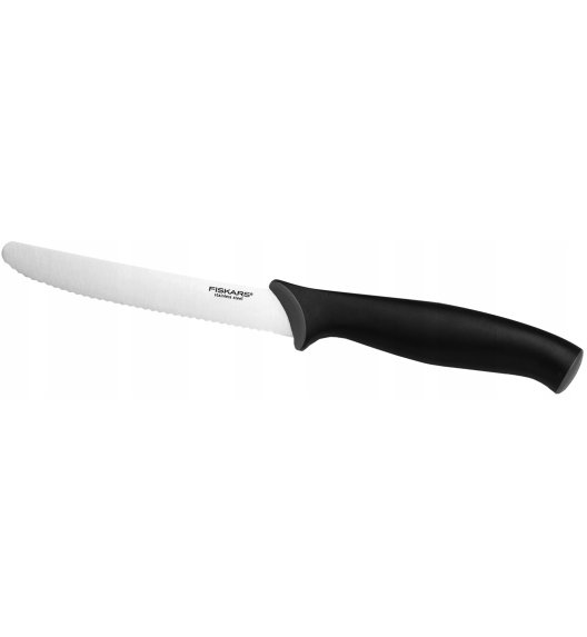 FISKARS CONTROL 1073023 Zestaw 5 noży kuchennych w czarnym bloku + Ostrzałka Edge