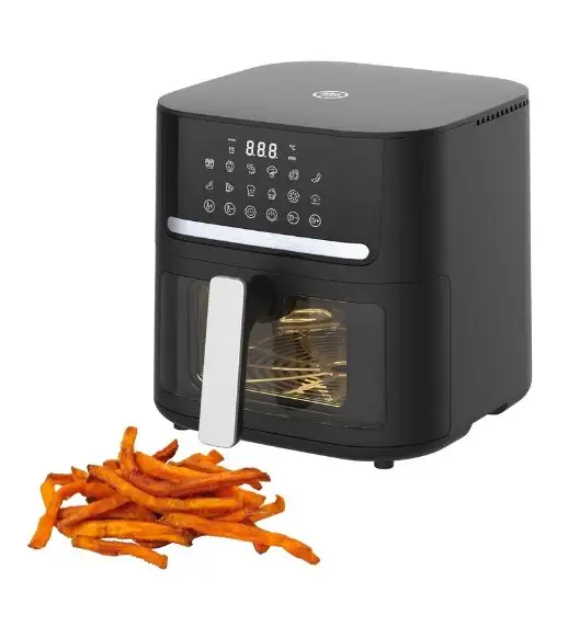 WYPRZEDAŻ! MG HOME Frytownica beztłuszczowa z okienkiem 6,5 l air fryer / 1600 W / 12 programów