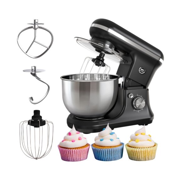 WYPRZEDAŻ! MG HOME Mikser planetarny 5 l z misą i 3 końcówkami / 1200 W / 5 funkcji