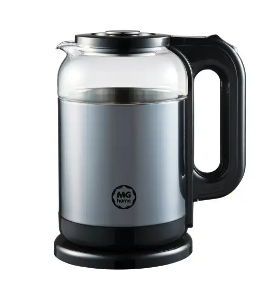 WYPRZEDAŻ! MG HOME | CZAJNIK ELEKTRYCZNY 1,7 L STALOWO-SZKLANY SZARY