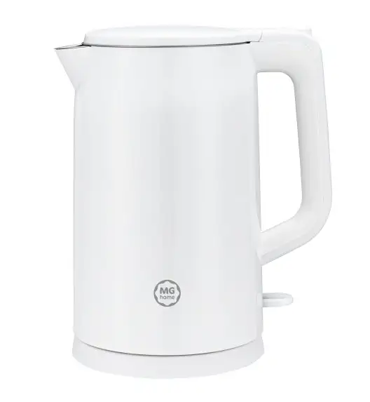 MG HOME | CZAJNIK ELEKTRYCZNY 1,7 L Z PODWÓJNĄ OBUDOWĄ BIAŁY