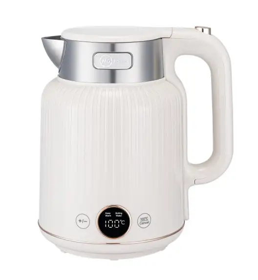 MG HOME | CZAJNIK ELEKTRYCZNY 1,5 L Z PODWÓJNĄ OBUDOWĄ Z REGULACJĄ TEMPERATURY (KREMOWY)
