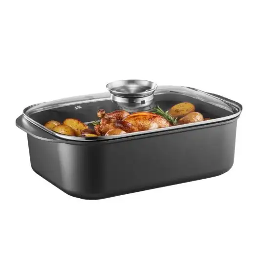 AMBITION MAGNAT Brytfanna 7,5 l z pokrywką 40x26 cm / indukcja