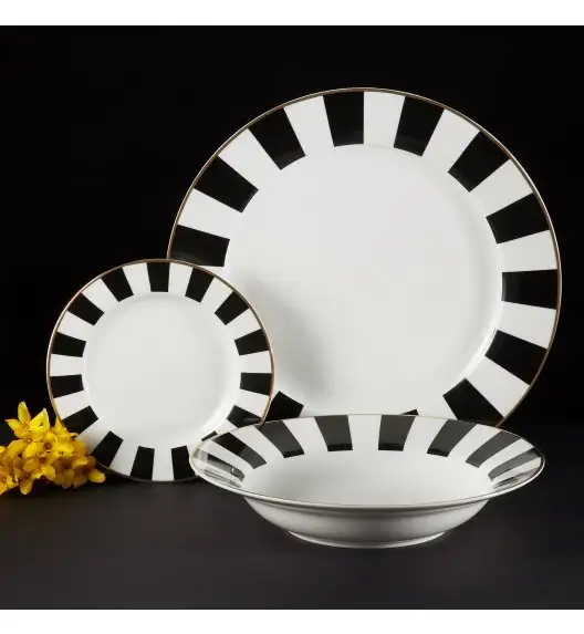 AMBITION | RIBS TALERZ DO ZUPY 23 CM / porcelana