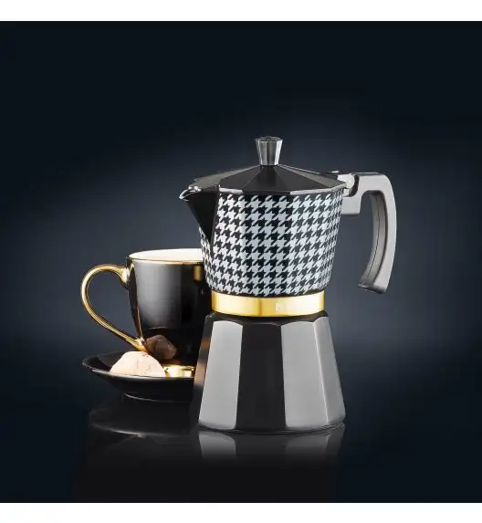 AMBITION | COCO KAWIARKA ALUMINIOWA 300 ML / 6 FILIŻANEK PEPITKA