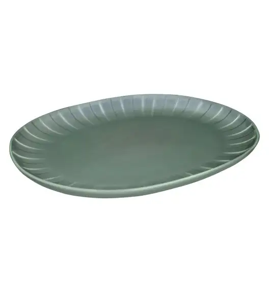 AMBITION | LIGNE PÓŁMISEK 36 CM ZIELONY / porcelana