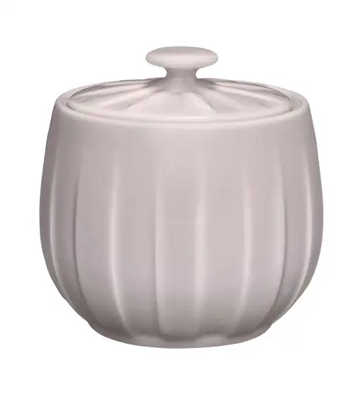 AMBITION | LIGNE CUKIERNICA 250 ML Z POKRYWKĄ SZARY / porcelana