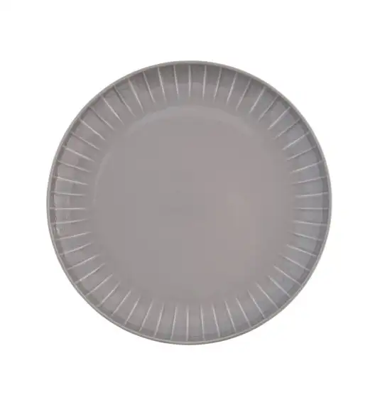 AMBITION | LIGNE TALERZ OBIAD 26 CM SZARY / porcelana