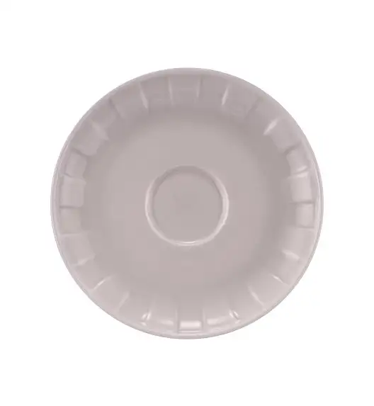 AMBITION | LIGNE SPODEK 15,5 CM SZARY / porcelana