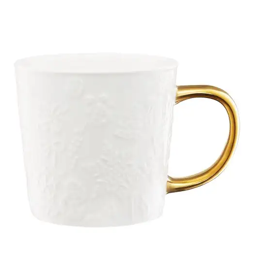AMBITION FROSTY Kubek świąteczny 380 ml / biało-złoty / porcelana