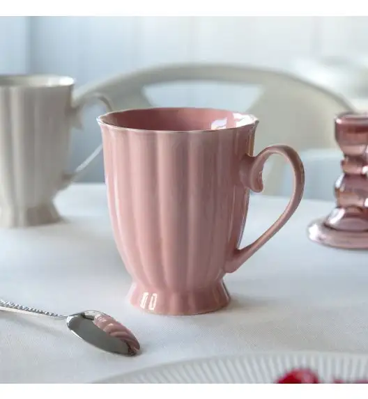 AMBITION | CURLY KUBEK 310 ML RÓŻOWY