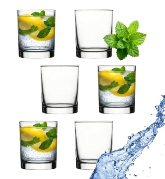 PASABAHCE ISTANBUL Komplet 6 szklanek niskich 245 ml / szkło 