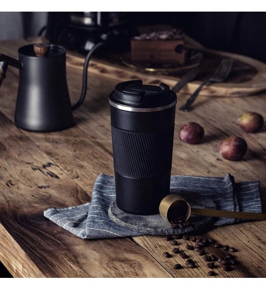 KAIA HOME | Komplet 2x Kubek termiczny 510 ml + 380 ml / czarne