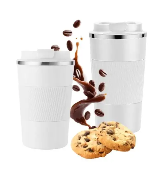 KAIA HOME | Komplet 2x Kubek termiczny 510 ml + 380 ml / białe