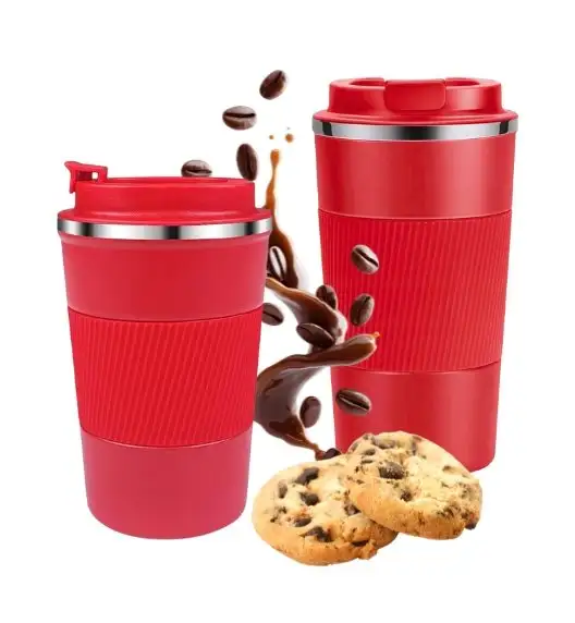 KAIA HOME | Komplet 2x Kubek termiczny 510 ml + 380 ml / czerwone