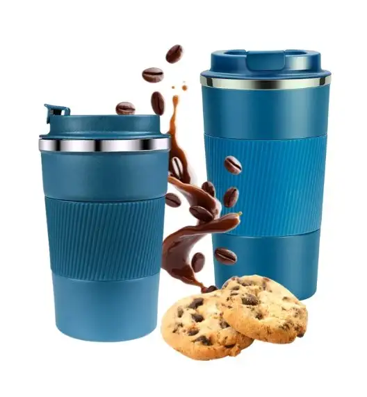 KAIA HOME | Komplet 2x Kubek termiczny 510 ml + 380 ml / niebieskie