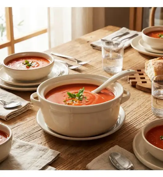 KAIA HOME AURA Waza na zupę 1,5 l z pokrywką 18 cm / ceramika