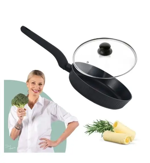 STUTSA | VARMA Patelnia z thermo spot 20 cm + pokrywka uniwersalna