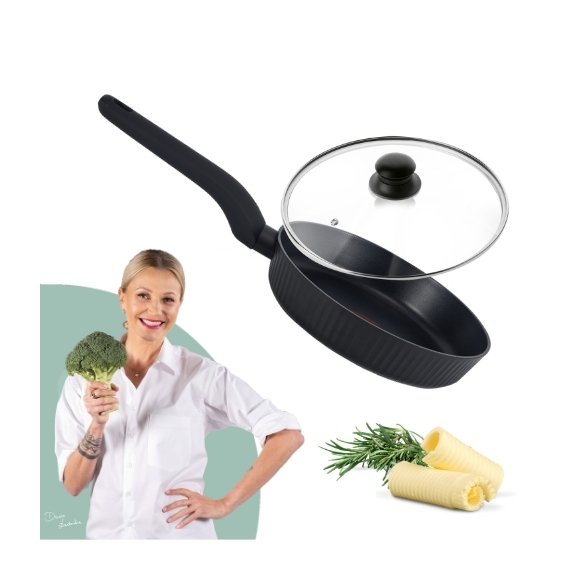 STUTSA | VARMA Patelnia z HeatRing 20 cm + pokrywka uniwersalna