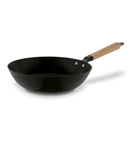 STARKE PRO HANOI Wok 30 cm / żeliwna / emaliowana