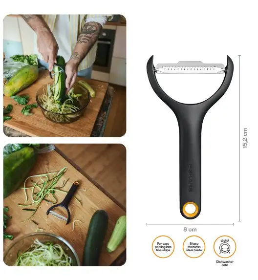 FISKARS FUNCTIONAL FORM 1079909 Obierak do warzyw Julienne / stal nierdzewna 