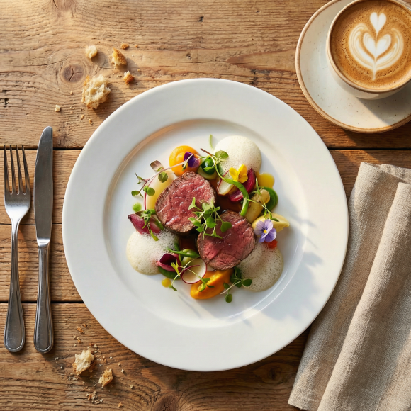 LUBIANA CORONA 0613 Talerz obiadowy 26 cm | biała porcelana 