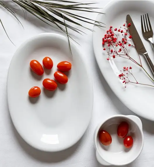 LUBIANA CORONA 3258 Półmis owalny 28 cm | biała porcelana 