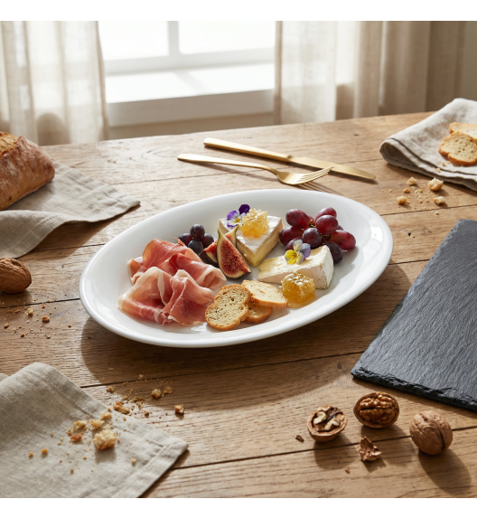 LUBIANA CORONA 3258 Półmis owalny 28 cm | biała porcelana 