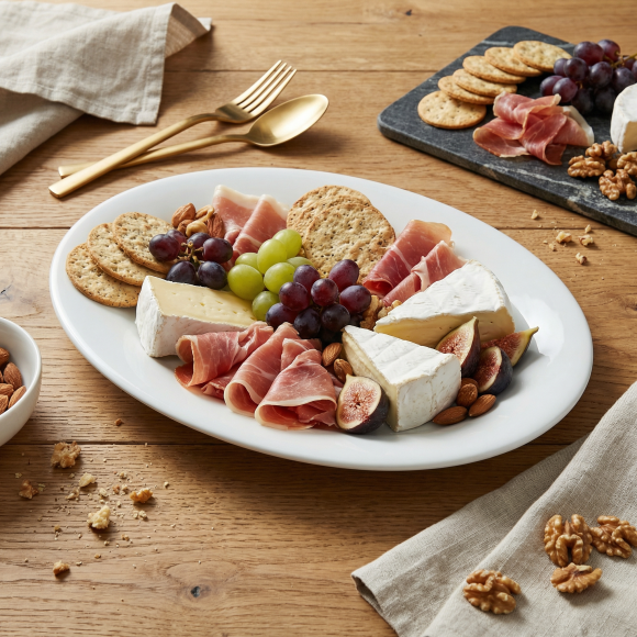 LUBIANA CORONA 3258 Półmis owalny 28 cm | biała porcelana 