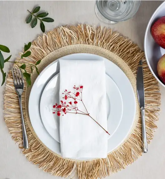 LUBIANA CORONA 0613 Talerz obiadowy 26 cm x 6 sztuk | biała porcelana 