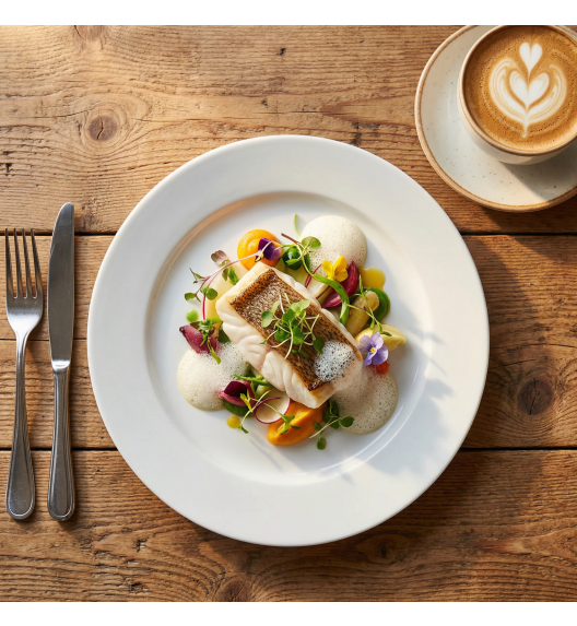 LUBIANA CORONA 0613 Talerz obiadowy 26 cm x 60 sztuk | biała porcelana 