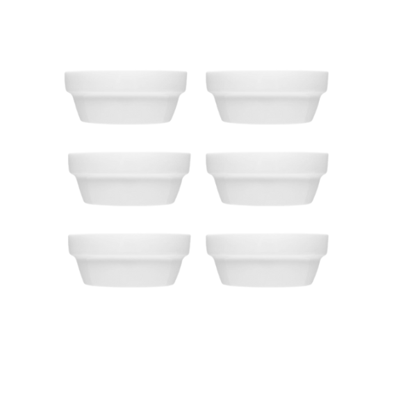 LUBIANA CORONA 0478 Miska/salaterka 14 cm x 6 sztuk | biała porcelana