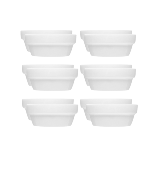 LUBIANA CORONA 0478 Miska/salaterka 14 cm x 12 sztuk | biała porcelana