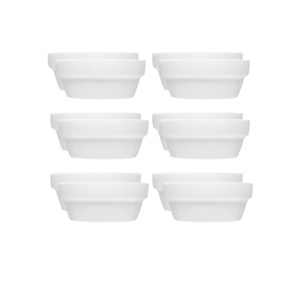 LUBIANA CORONA 0478 Miska/salaterka 14 cm x 12 sztuk | biała porcelana