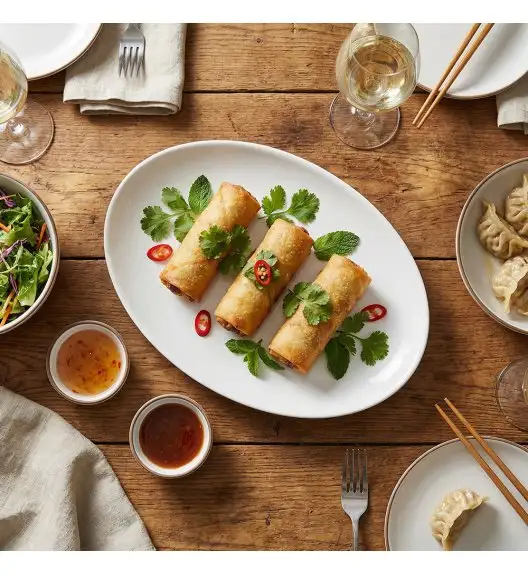 KAIA HOME BASIC Półmis owalny 24.5 cm biały / ceramika