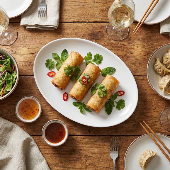 KAIA HOME BASIC Półmis owalny 24.5 cm biały / ceramika