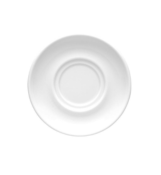 LUBIANA CORONA 0612 Bulionówka 300 ml + spodek 14,5 cm x 60 sztuk | biała porcelana 