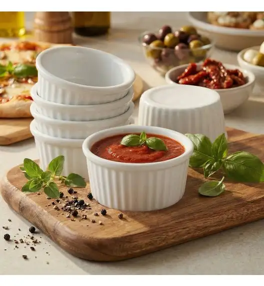 KAIA HOME BASIC CZARKA KOKILKA NACZYNIE RAMEKIN DIPÓWKA DO SOSÓW DIPÓW 50 ML 60 SZTUK
