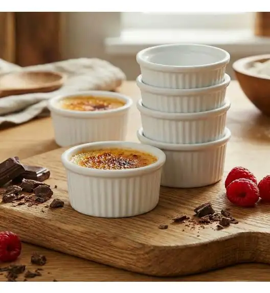 KAIA HOME BASIC Naczynie do serwowania zapiekania czarka ramekin dipówka do sosów 100 ml 60 sztuk / ceramika