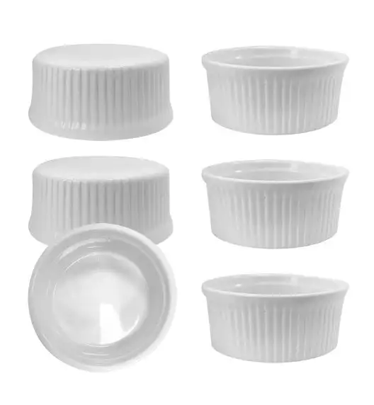 KAIA HOME BASIC Naczynie do zapiekania czarka ramekin 200 ml 6 sztuk / ceramika