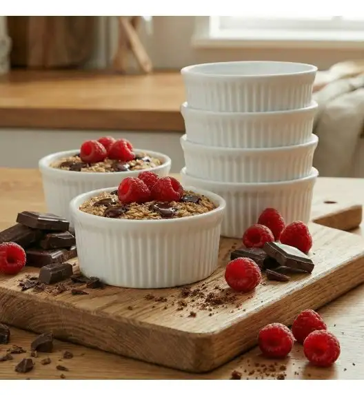 KAIA HOME BASIC Naczynie do zapiekania czarka ramekin 200 ml 12 sztuk / ceramika