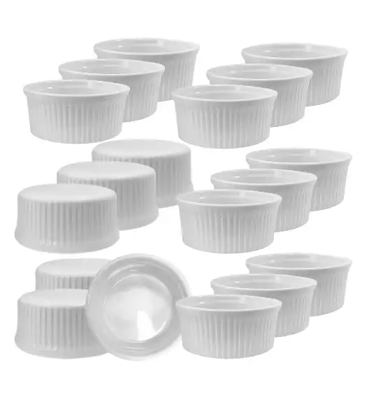 KAIA HOME BASIC Naczynie do zapiekania czarka ramekin 200 ml 18 sztuk / ceramika