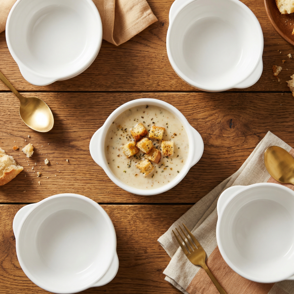 LUBIANA CORONA 0612 Bulionówka 300 ml bez spodka x 6 sztuk | biała porcelana 