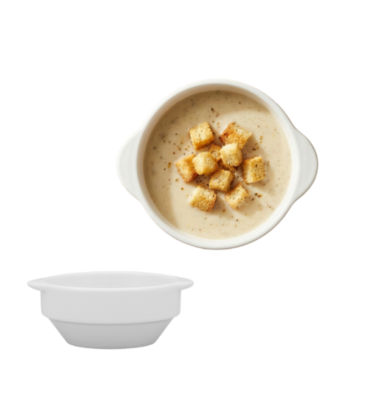 LUBIANA CORONA 0612 Bulionówka 300 ml bez spodka x 6 sztuk | biała porcelana 