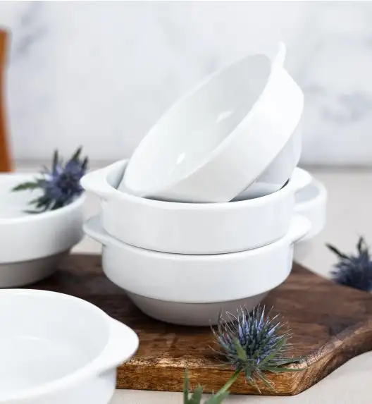 LUBIANA CORONA 0612 Bulionówka 300 ml bez spodka x 12 sztuk | biała porcelana 