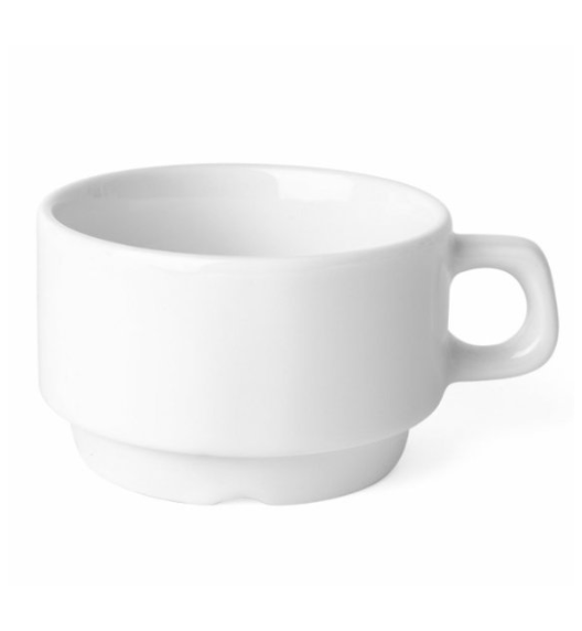 LUBIANA CORONA 0601 Filiżanka niska 200 ml bez spodka x 6 sztuk | porcelana