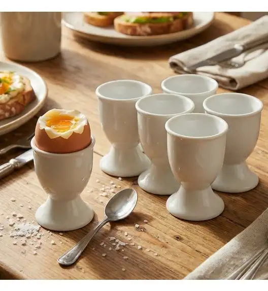 KAIA HOME BASIC Kieliszek na jajko 5x7 cm 6 sztuk / ceramika