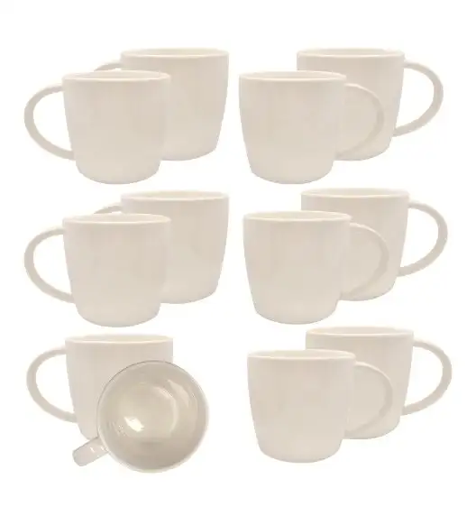 KAIA HOME AURA Kubek duży jumbo 600 ml 12 sztuk / ceramika ecru