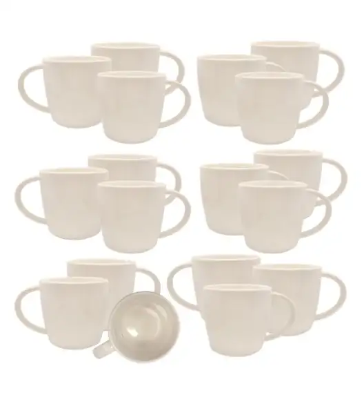 KAIA HOME AURA Kubek duży jumbo 600 ml 18 sztuk / ceramika ecru