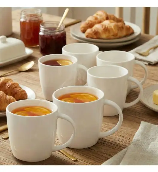 KAIA HOME AURA Kubek duży jumbo 650 ml 12 sztuk / ceramika ecru